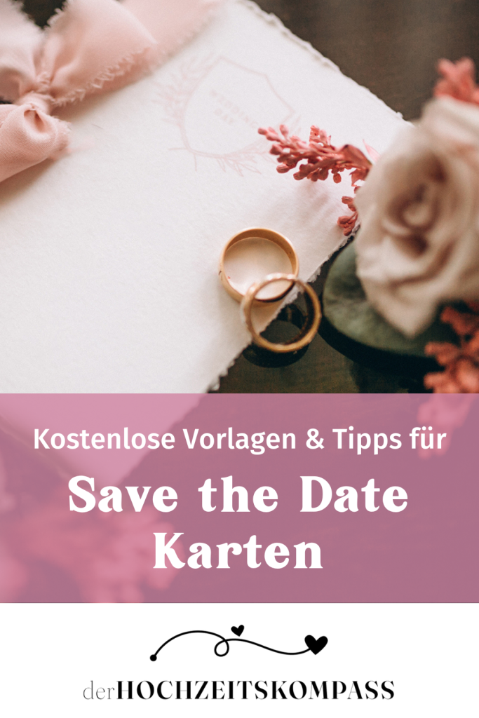 Save the Date Karten für die Hochzeit & kostenlose Vorlagen